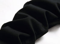 Men's black elastic straight jeans with a classic fit, featuring stretch fabric for comfort and versatility.