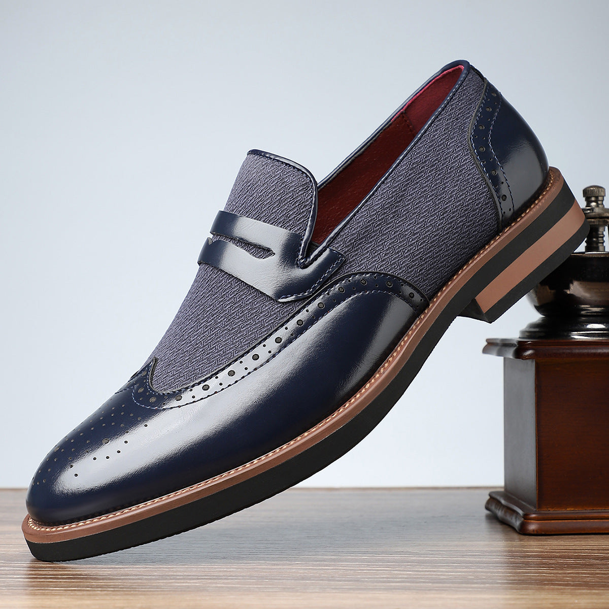 “Fashion Personality Male Business Casual Leather Shoes – stylish men’s leather shoes for business and smart-casual wear – Hot Deal Warehouse footwear”








