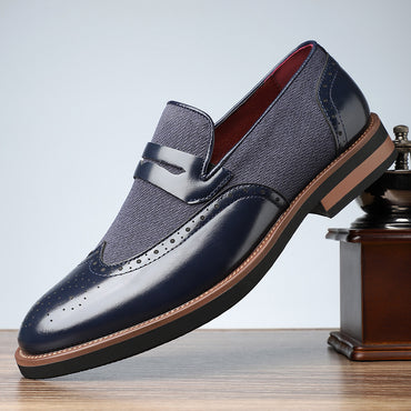 “Fashion Personality Male Business Casual Leather Shoes – stylish men’s leather shoes for business and smart-casual wear – Hot Deal Warehouse footwear”








