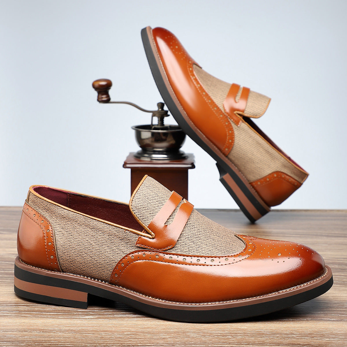 “Fashion Personality Male Business Casual Leather Shoes – stylish men’s leather shoes for business and smart-casual wear – Hot Deal Warehouse footwear”








