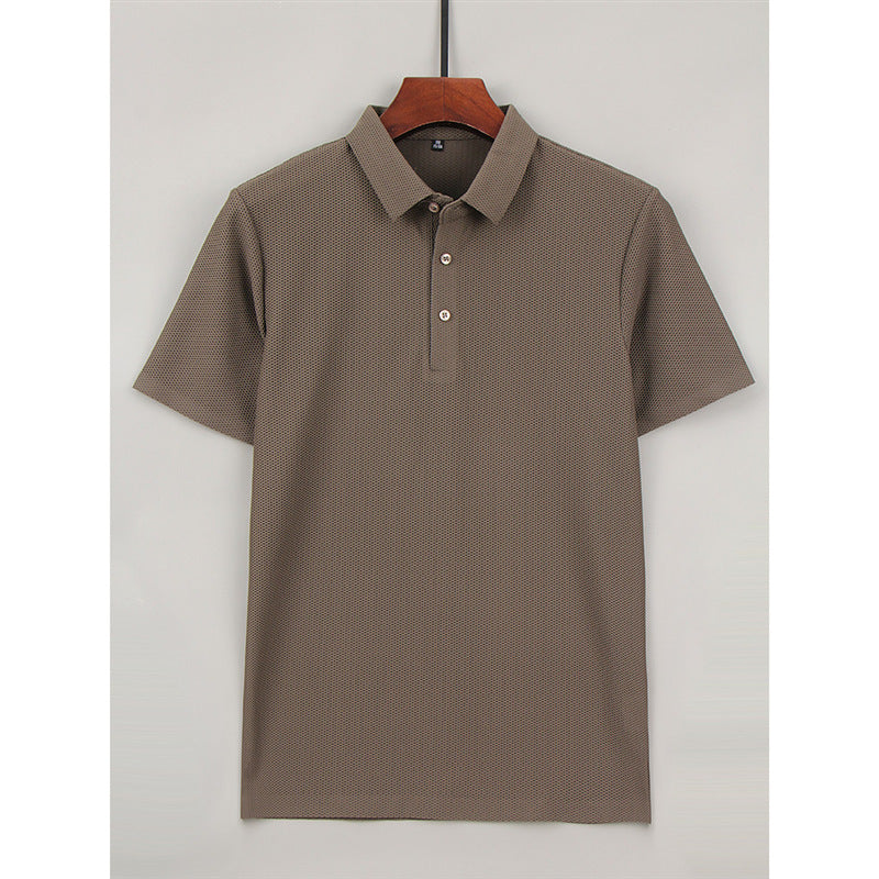 “Fashion Ice Silk Men’s Short Sleeved T-Shirt – ultra-soft, cooling men’s tee designed for comfort and breathability – Hot Deal Warehouse menswear”
