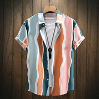 “Fashion Digital Printing Men’s Short Sleeve Shirt – vibrant, digitally-printed men’s shirt for a bold summer look – Hot Deal Warehouse menswear”








