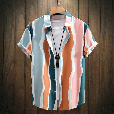 “Fashion Digital Printing Men’s Short Sleeve Shirt – vibrant, digitally-printed men’s shirt for a bold summer look – Hot Deal Warehouse menswear”








