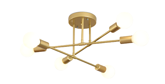 “6 head industrial wind iron art ceiling light – modern, artistic ceiling fixture with vintage industrial style for home or office – Hot Deal Warehouse lighting”


