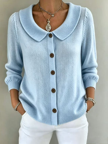 turtleneck button sweater women