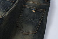 Distressed Dark-Wash Jeans Hot Deal Warehouse