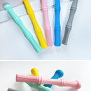 Silicone baby teething rod in bright color, designed to prevent hand sucking and soothe teething pain.








