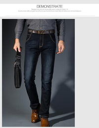 High-elasticity Loose-fit Straight-leg Plus-size Jeans Hot Deal Warehouse