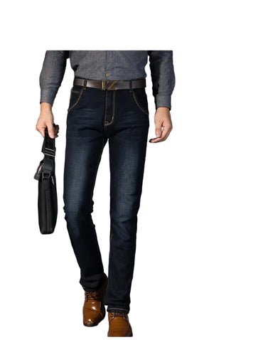 High-elasticity Loose-fit Straight-leg Plus-size Jeans Hot Deal Warehouse