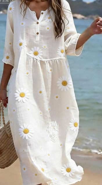 bold print summer dress women