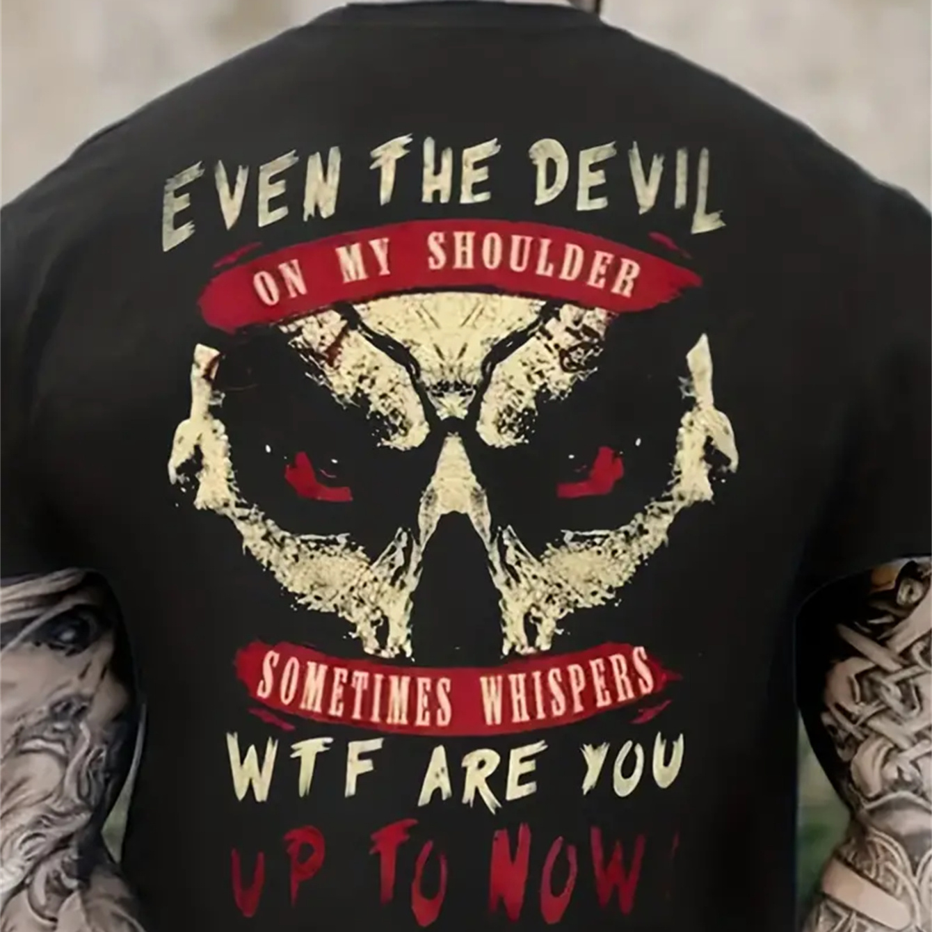 Men's Creative Tops, Casual Short Sleeved Round Neck T-shirts