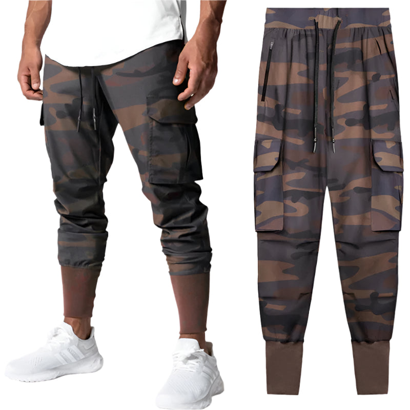 Spring Fitness Sports Men Casual Loose Thin Woven Workwear Leggings designed for comfort, breathability, and durability during workouts and casual wear.