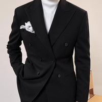 Spring Italian Double Breasted Suit – Elegant and Tailored Suit for Men.








