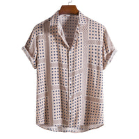 “Cotton Thin Printed Short Sleeve Shirt for Men – lightweight, breathable men’s shirt with trendy prints, ideal for warm weather and relaxed style – Hot Deal Warehouse menswear”

