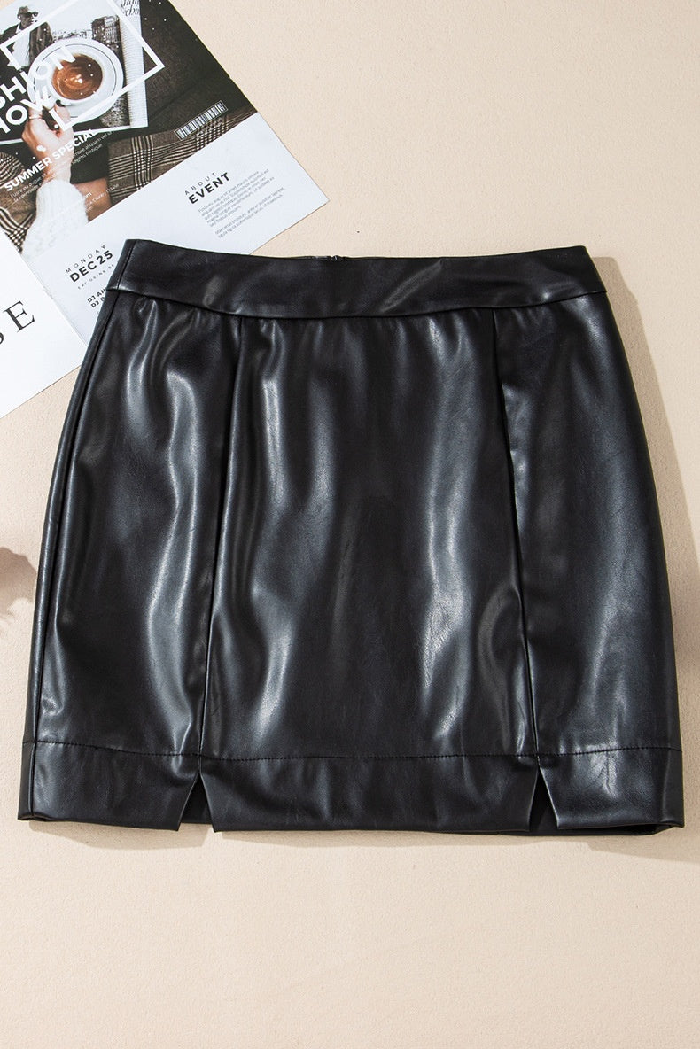 Solid Color High Waist Slim Fit Women's Slit Skirt – Sleek and stylish with a high waist and side slit for a flattering, feminine silhouette.








