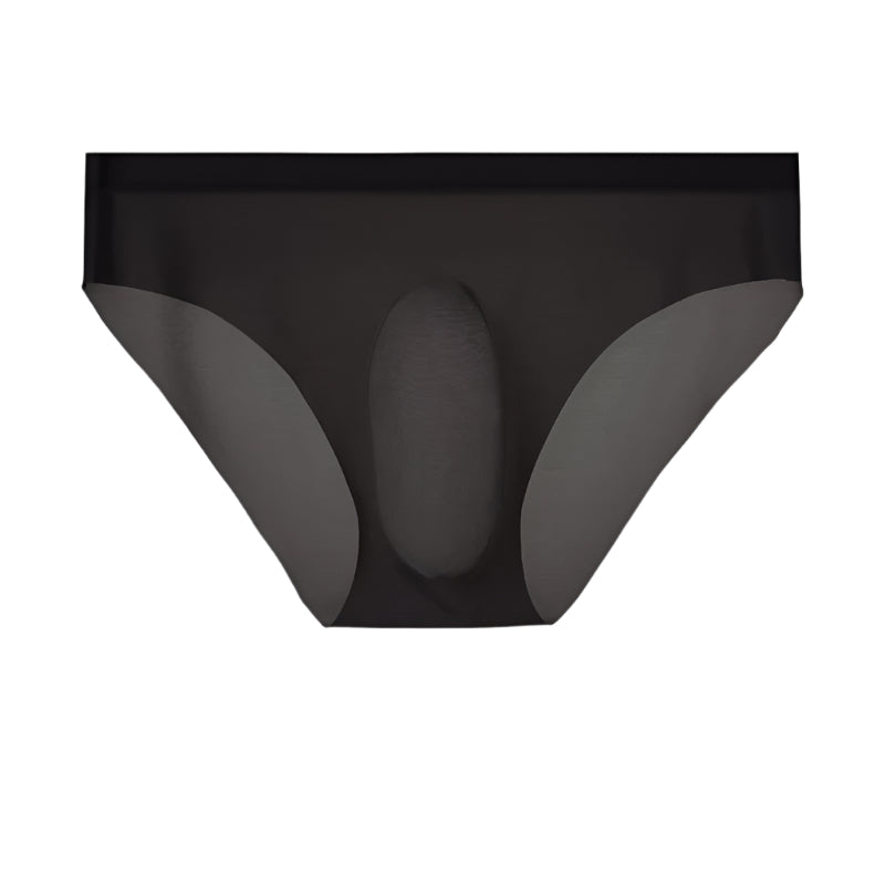 Men’s ice silk seamless underwear with 3D pouch – breathable and smooth fit

