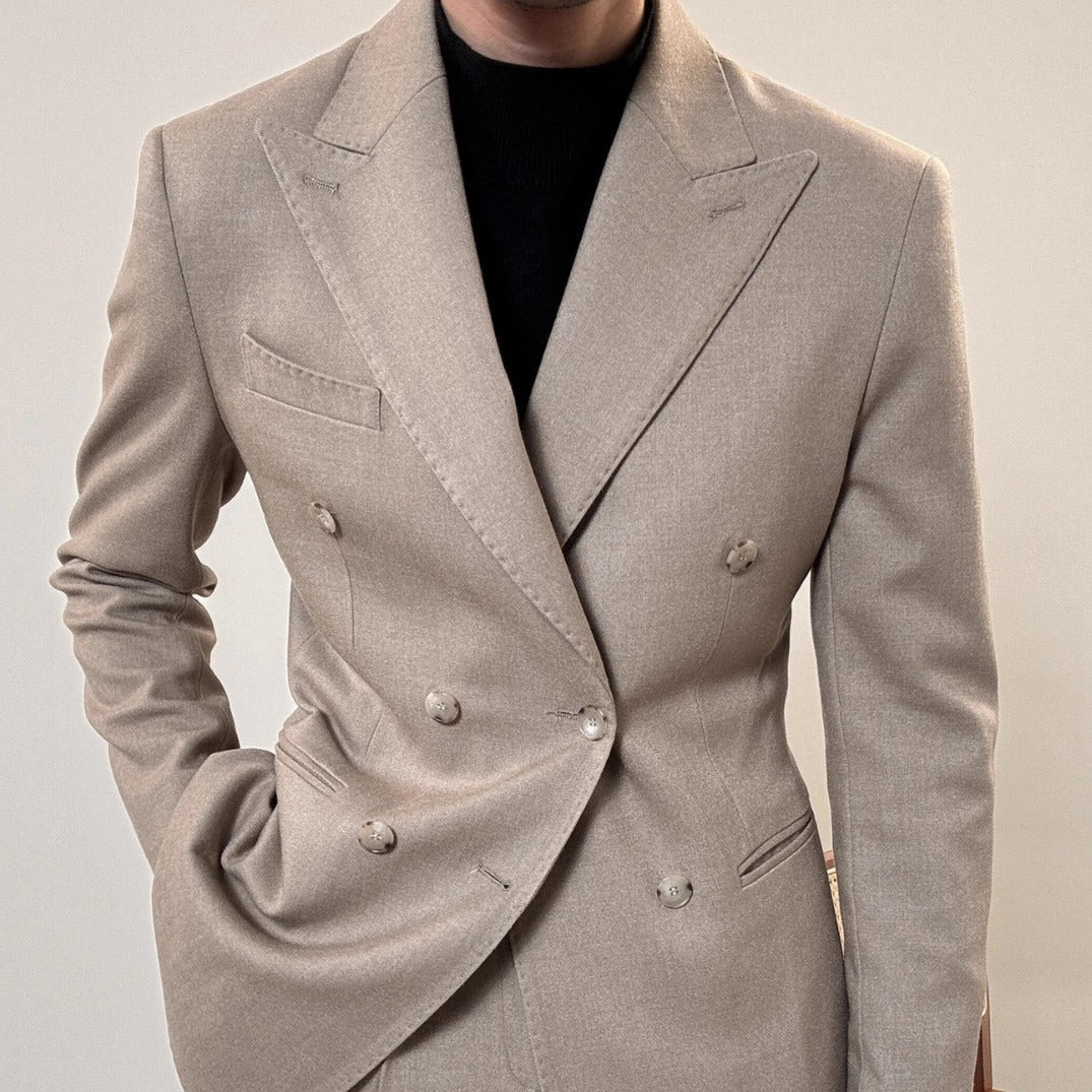 Spring Italian Double Breasted Suit – Elegant and Tailored Suit for Men.








