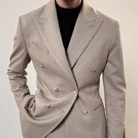 Spring Italian Double Breasted Suit – Elegant and Tailored Suit for Men.








