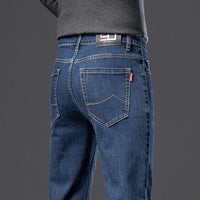 “Fleece Padded Men’s Slim Straight Jeans – warm, slim-fit men’s jeans with fleece lining for comfort in cold weather – Hot Deal Warehouse menswear”
