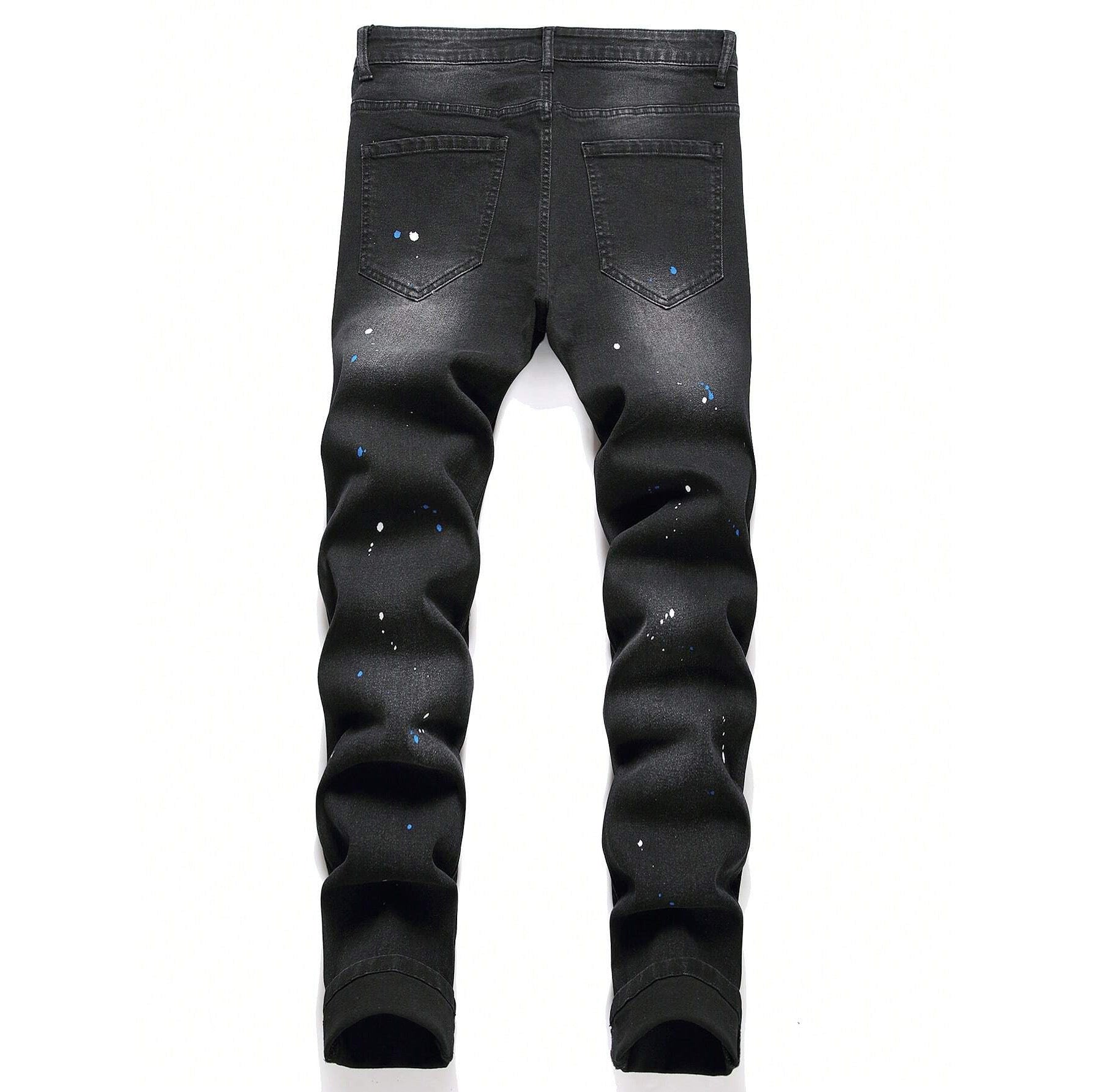 Aiden Straight-Leg Ripped Black Jeans Hot Deal Warehouse