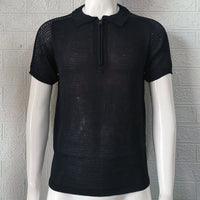 Men’s Slim-Fit Summer Knit Top – Lightweight, breathable, and stylish short-sleeve knit for warm-weather comfort.