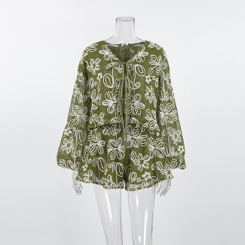 bohemian two-piece set women