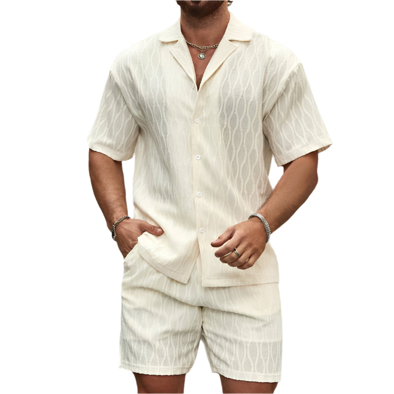 Men’s Summer Tracksuit – Lightweight Casual Two-Piece Set for Beach & Holiday Wear.








