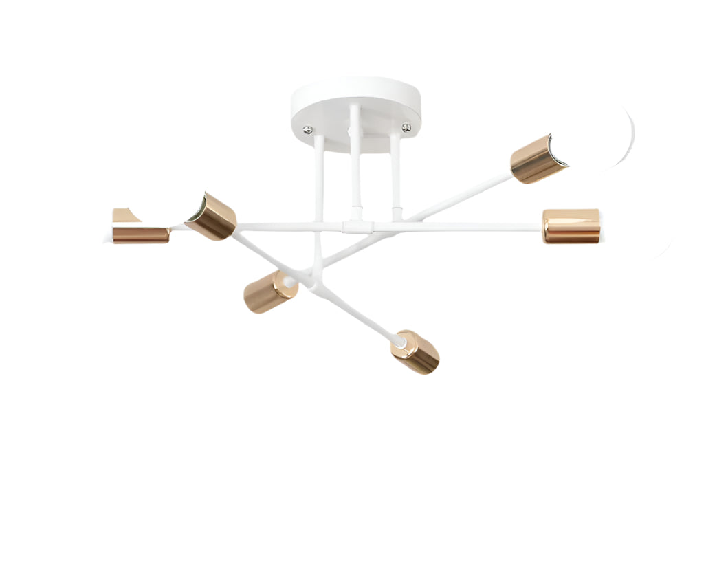 “6 head industrial wind iron art ceiling light – modern, artistic ceiling fixture with vintage industrial style for home or office – Hot Deal Warehouse lighting”


