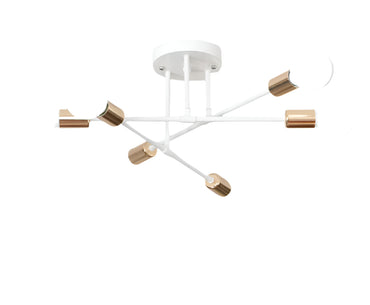 “6 head industrial wind iron art ceiling light – modern, artistic ceiling fixture with vintage industrial style for home or office – Hot Deal Warehouse lighting”


