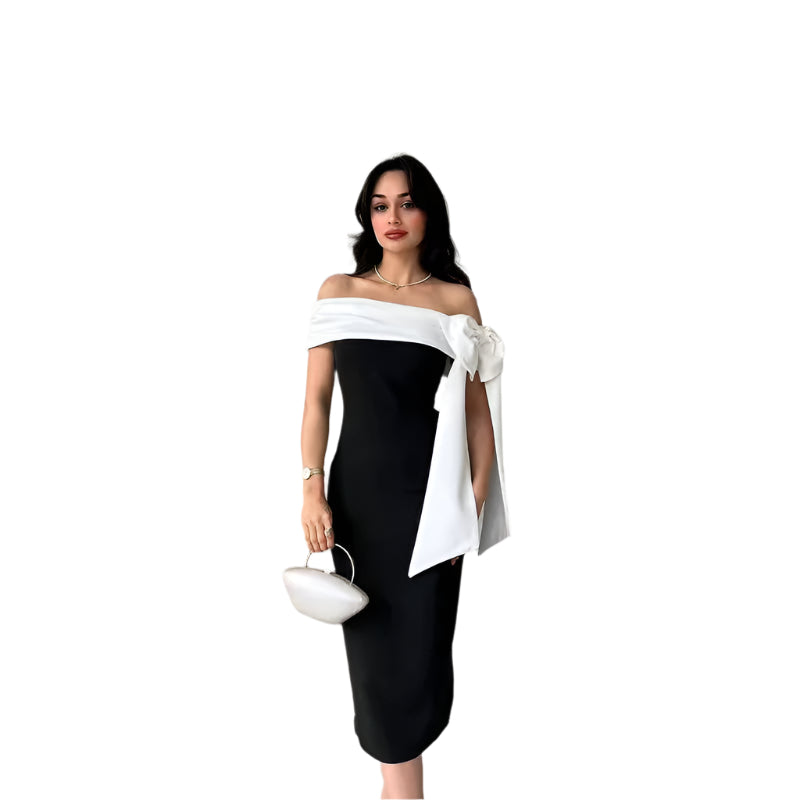 “Clara Midi Dress – women’s elegant midi dress with a flattering silhouette, perfect for both casual outings and special occasions – Hot Deal Warehouse fashion”


