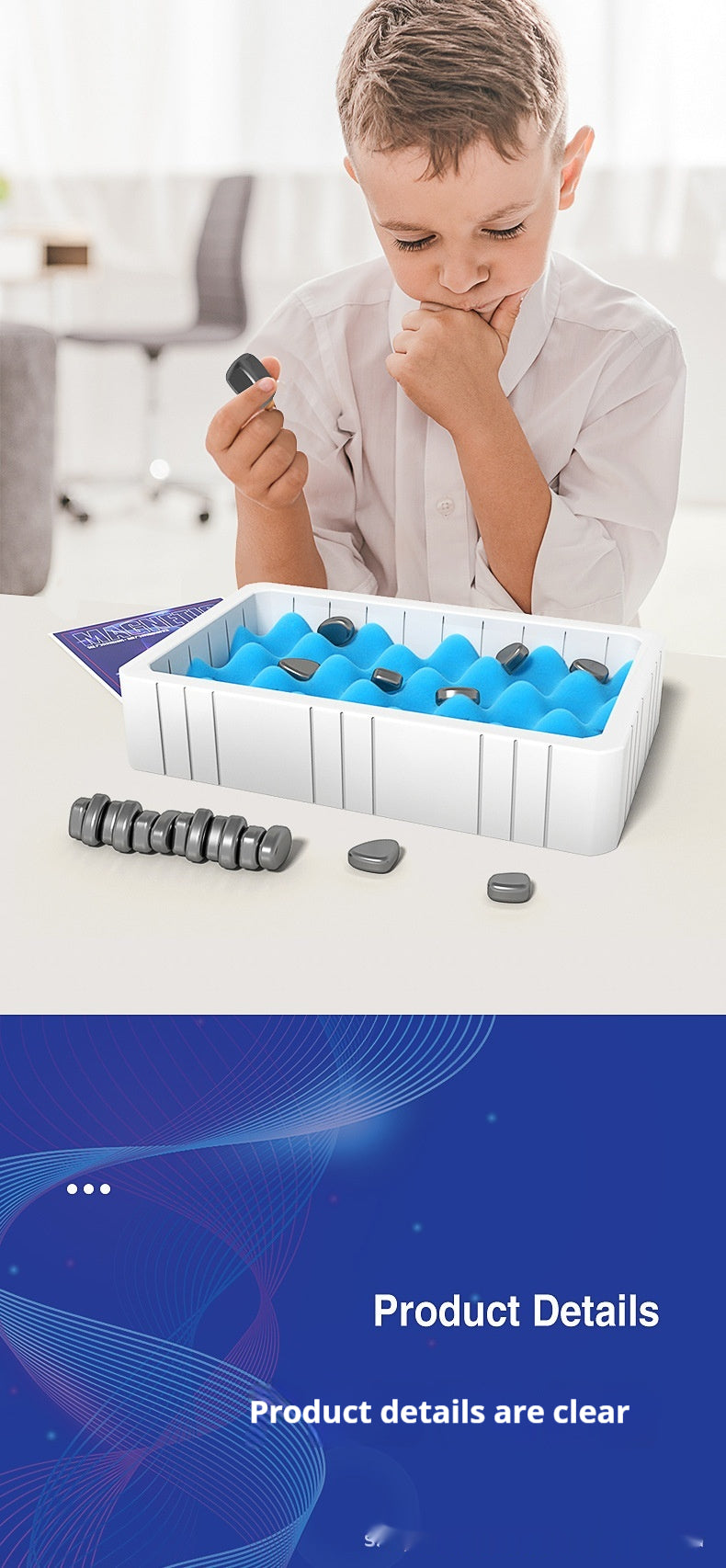Magnetic Effect Double Board Game – Two-Player Logic Thinking Strategy Toy for Kids and Adults

