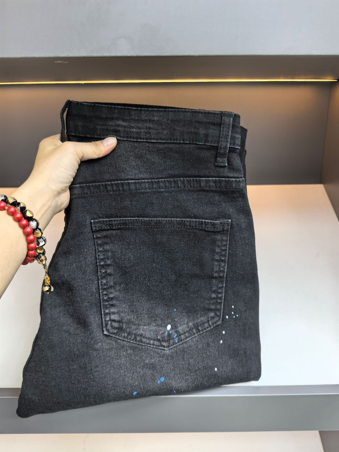 Aiden Straight-Leg Ripped Black Jeans Hot Deal Warehouse
