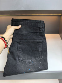 Aiden Straight-Leg Ripped Black Jeans Hot Deal Warehouse