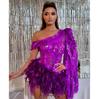 “Aurora One-Shoulder Mini Dress – women’s elegant mini dress with a chic one-shoulder design, perfect for parties and special occasions – Hot Deal Warehouse fashion”

