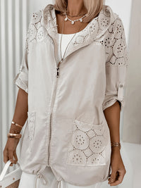 smart casual hooded jacket women