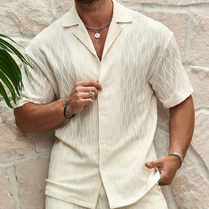 Men’s Summer Tracksuit – Lightweight Casual Two-Piece Set for Beach & Holiday Wear.








