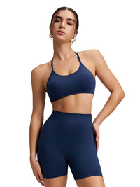 Cross Back Sports Crop Hot Deal Warehouse