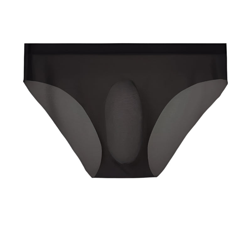 Men’s ice silk seamless underwear with 3D pouch – breathable and smooth fit

