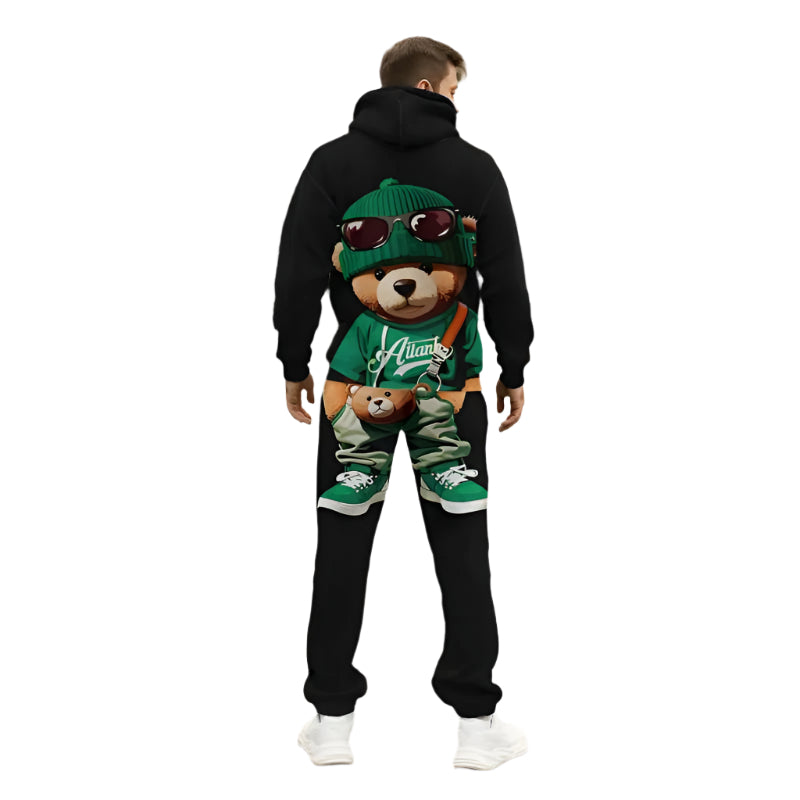 Sports Suit 3D Digital Inkjet Long-Sleeved Trousers & Hoodies – A modern athletic wear set with vibrant patterns, designed for comfort and style. Ideal for sports or leisure.








