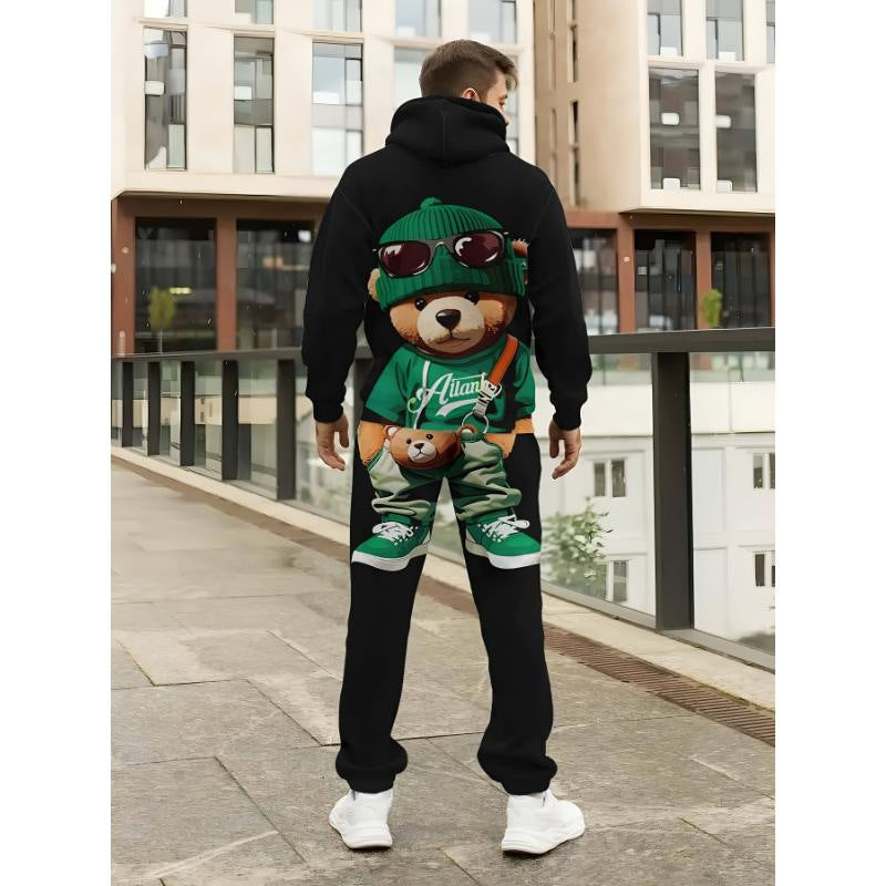 Sports Suit 3D Digital Inkjet Long-Sleeved Trousers & Hoodies Hot Deal Warehouse