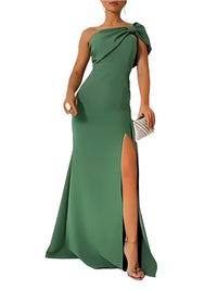 “Charlize Green Bow Evening Dress – women’s elegant evening dress featuring a statement green bow, perfect for formal events and special occasions – Hot Deal Warehouse fashion”









