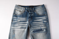 Slim-Fit Ripped Jeans Hot Deal Warehouse