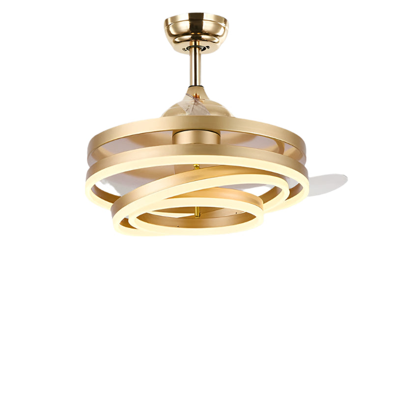 “Cirque Electric Fan Chandelier – modern ceiling fixture combining stylish chandelier lighting with a quiet electric fan, perfect for living rooms and bedrooms – Hot Deal Warehouse lighting”


