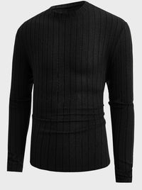 “Casual solid color round neck pullover long-sleeved T-shirt – men’s and women’s comfy basic tee for everyday layering and relaxed style – Hot Deal Warehouse fashion”

