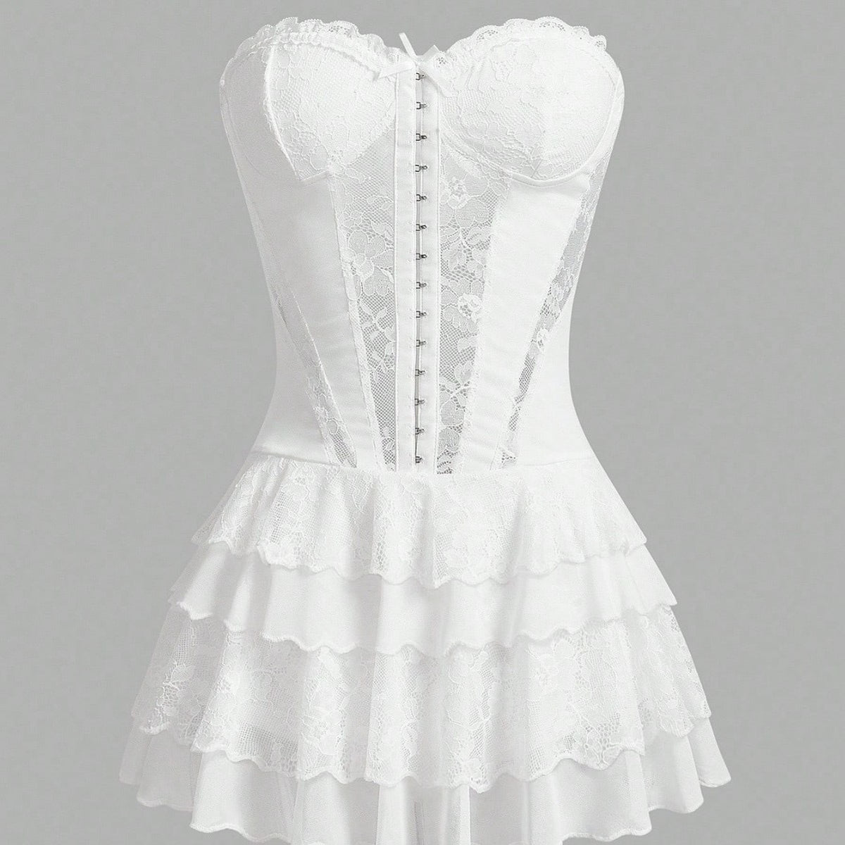 baby doll strapless slip dress