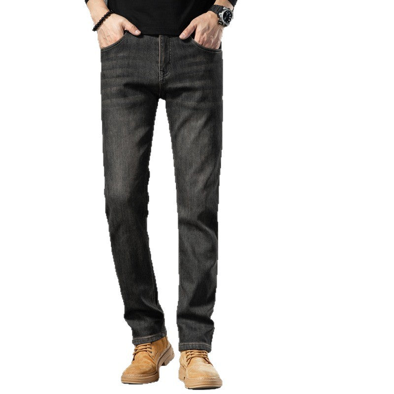 Retro Slim-Fit Straight-Cut Casual Pants Hot Deal Warehouse