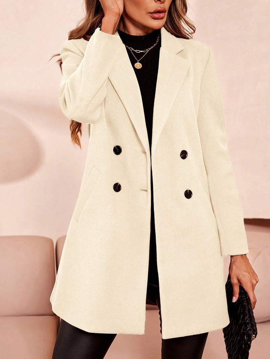 women's relaxed wool coat Australia