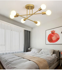 “6 head industrial wind iron art ceiling light – modern, artistic ceiling fixture with vintage industrial style for home or office – Hot Deal Warehouse lighting”



