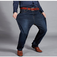 High-elasticity Loose-fit Straight-leg Plus-size Jeans Hot Deal Warehouse