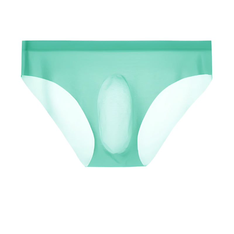 Men’s ice silk seamless underwear with 3D pouch – breathable and smooth fit

